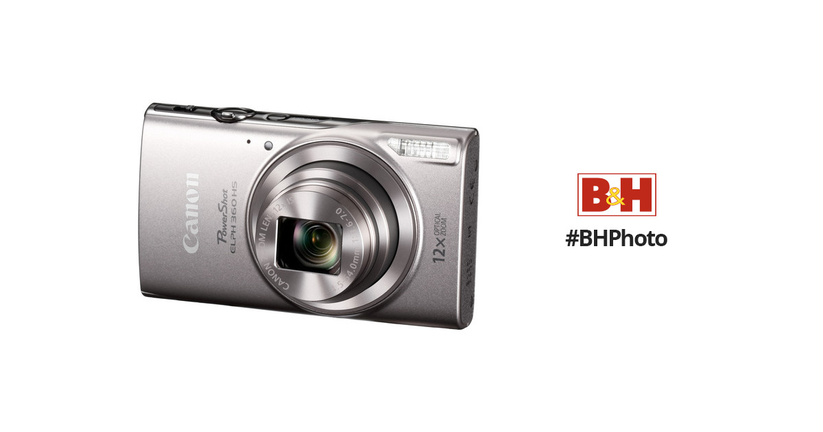 Canon PowerShot ELPH 360 HS 20.2MP Digital Camera with 12x Optical Zoom
