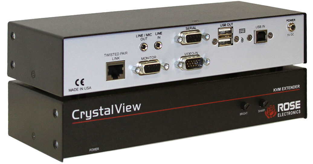 Rose Electronics CrystalView CAT5 SingleAccess PS/2 KVM CRK1P