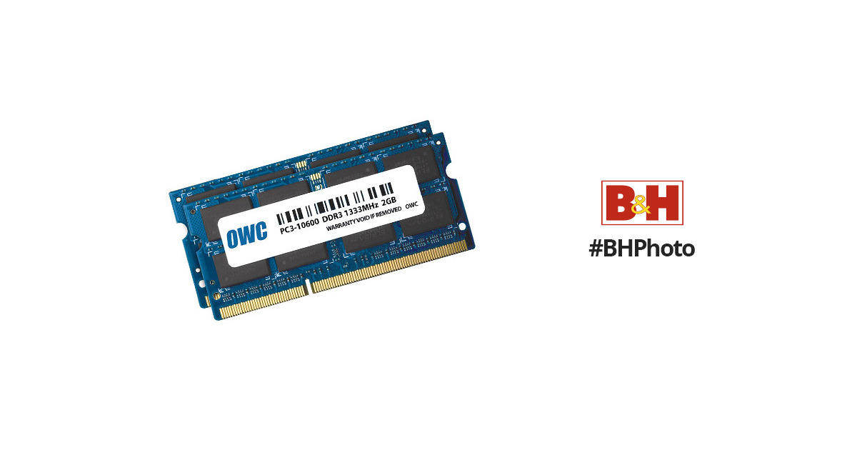 4GB DDR3 MHz SO-DIMM Memory Kit OWC1333DDR3S04S B&H