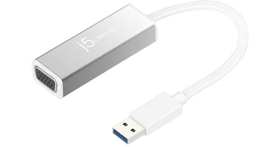 j5create USB 3.1 Gen 1 to VGA Slim Display Adapter