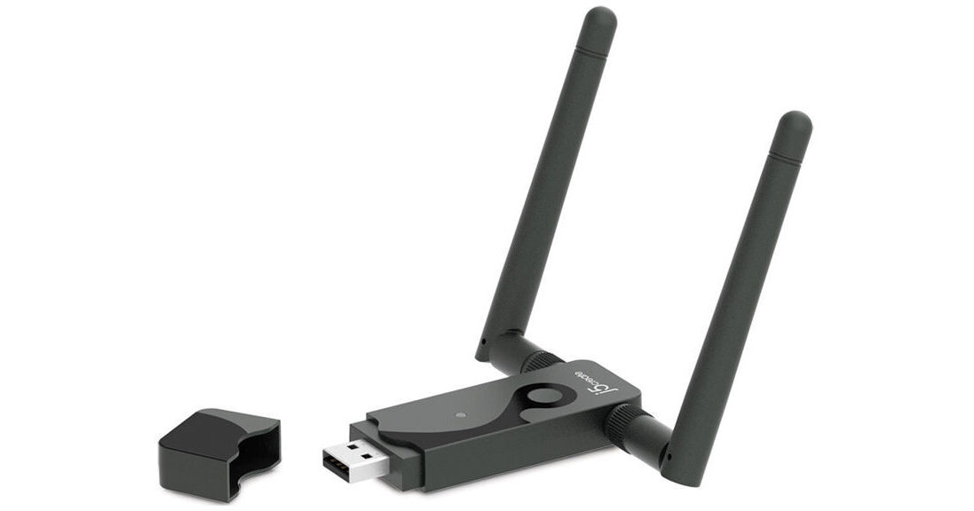 j5create Wireless N300 DualBand USB Adapter JUE302 B&H Photo