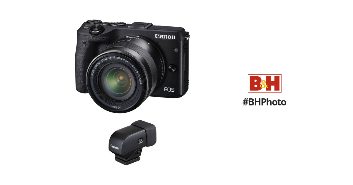 Canon EOS M3 Mirrorless Digital Camera with 18-55mm Lens and