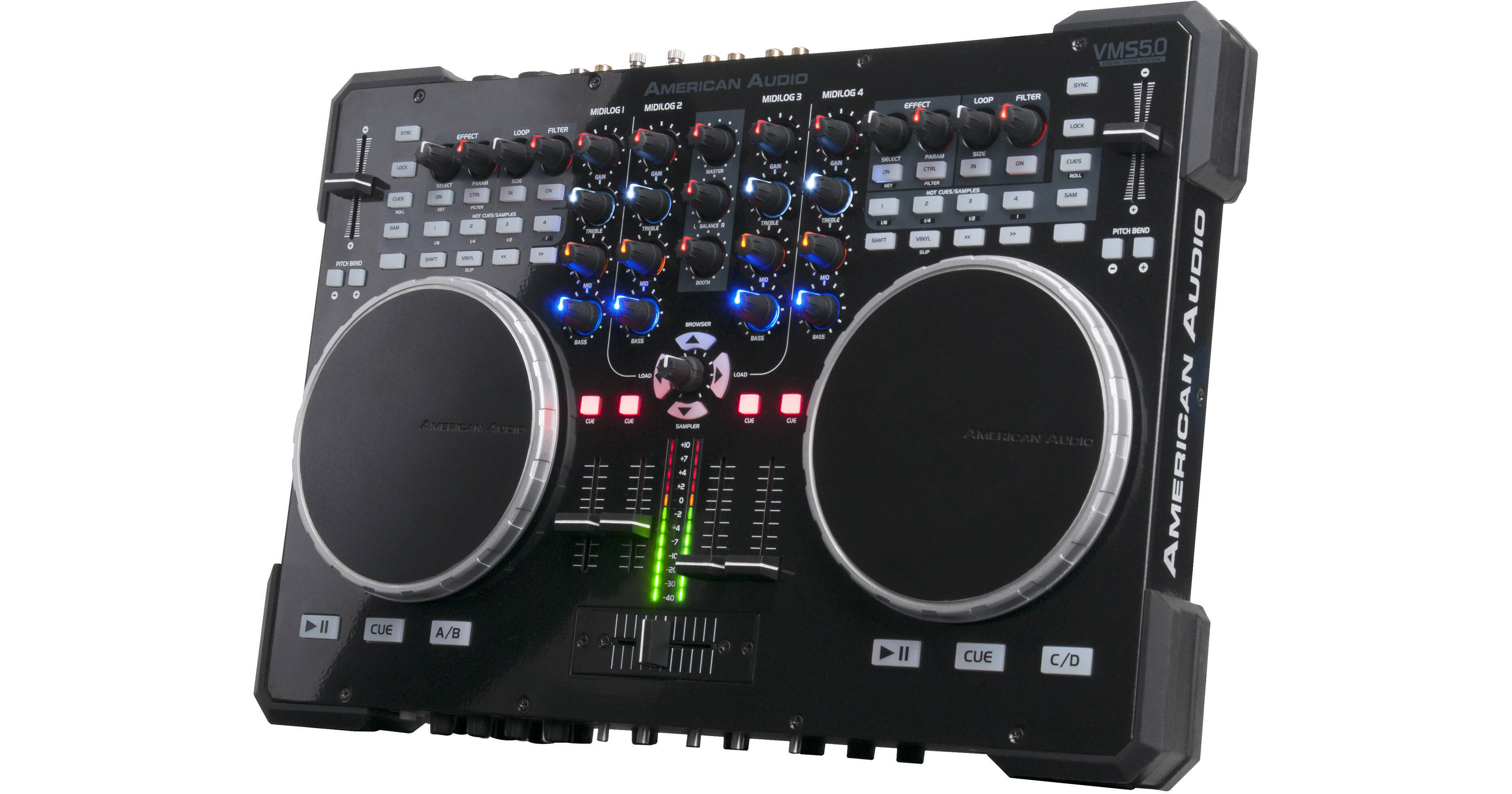 American DJ VMS5 6-Channel Stand Alone Mixer with full MIDI Capability