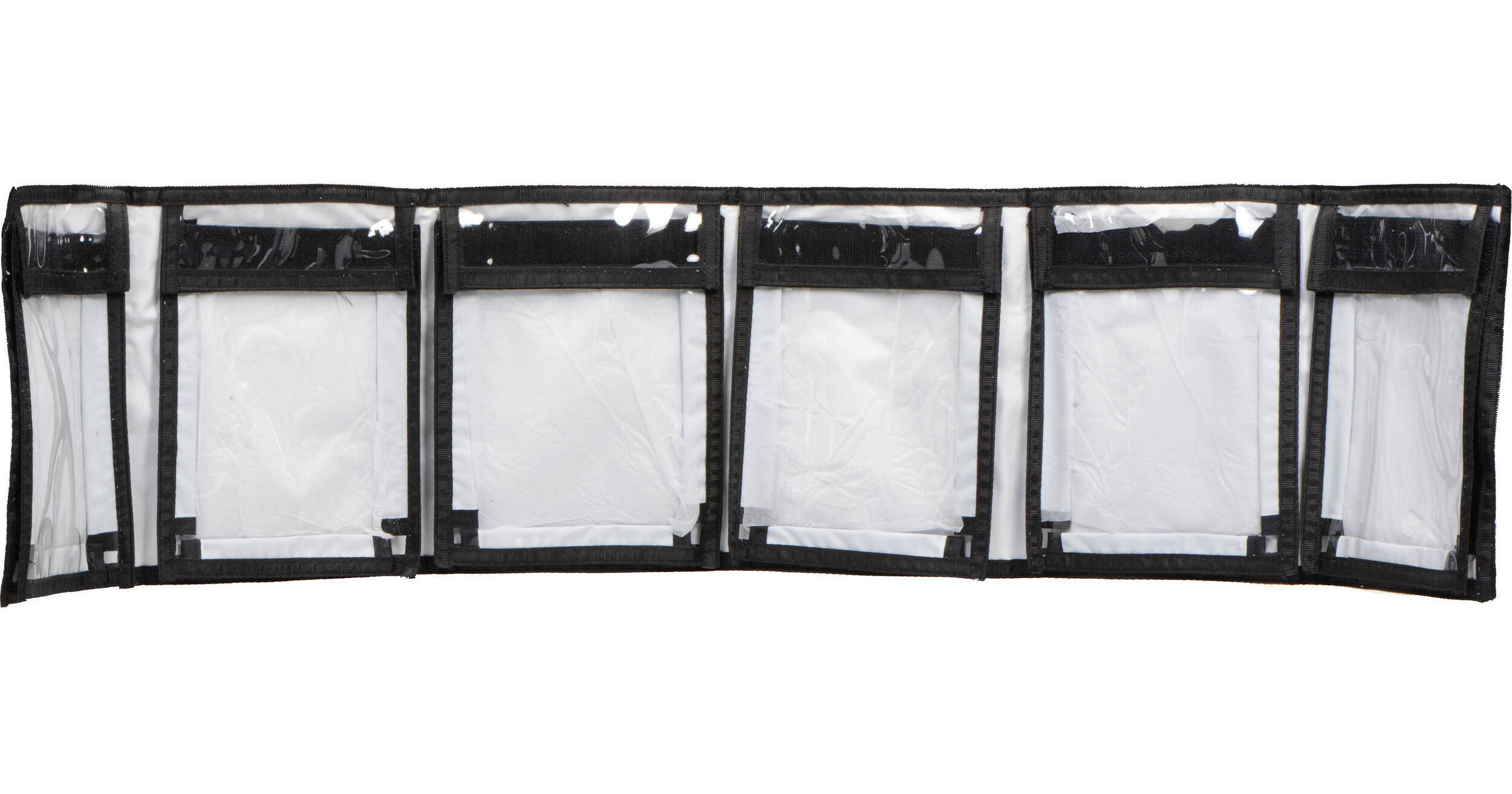 Harrison Six-Pocket Cable Wallet (Black, 6 x 8