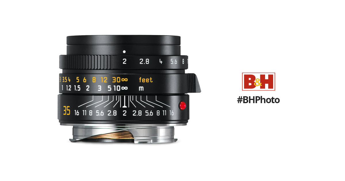 Leica Summicron-M 35mm f/2 ASPH Lens (Black) 11673 B&H Photo