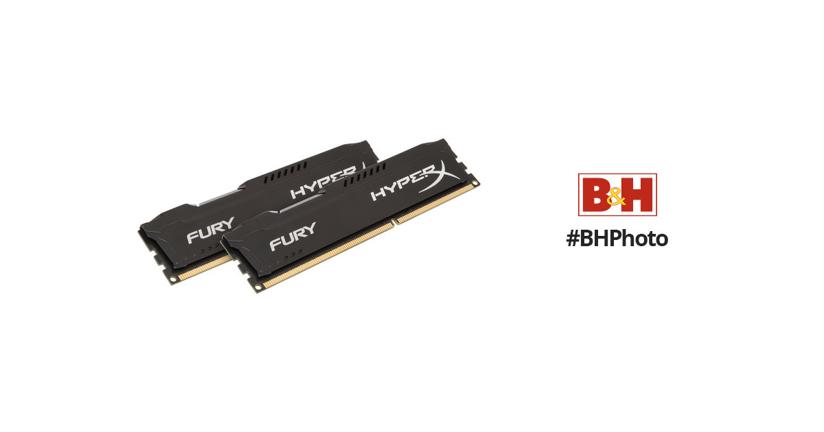 Kingston 16GB HyperX FURY DDR3 1600 MHz DIMM HX316C10FBK2/16 B&H