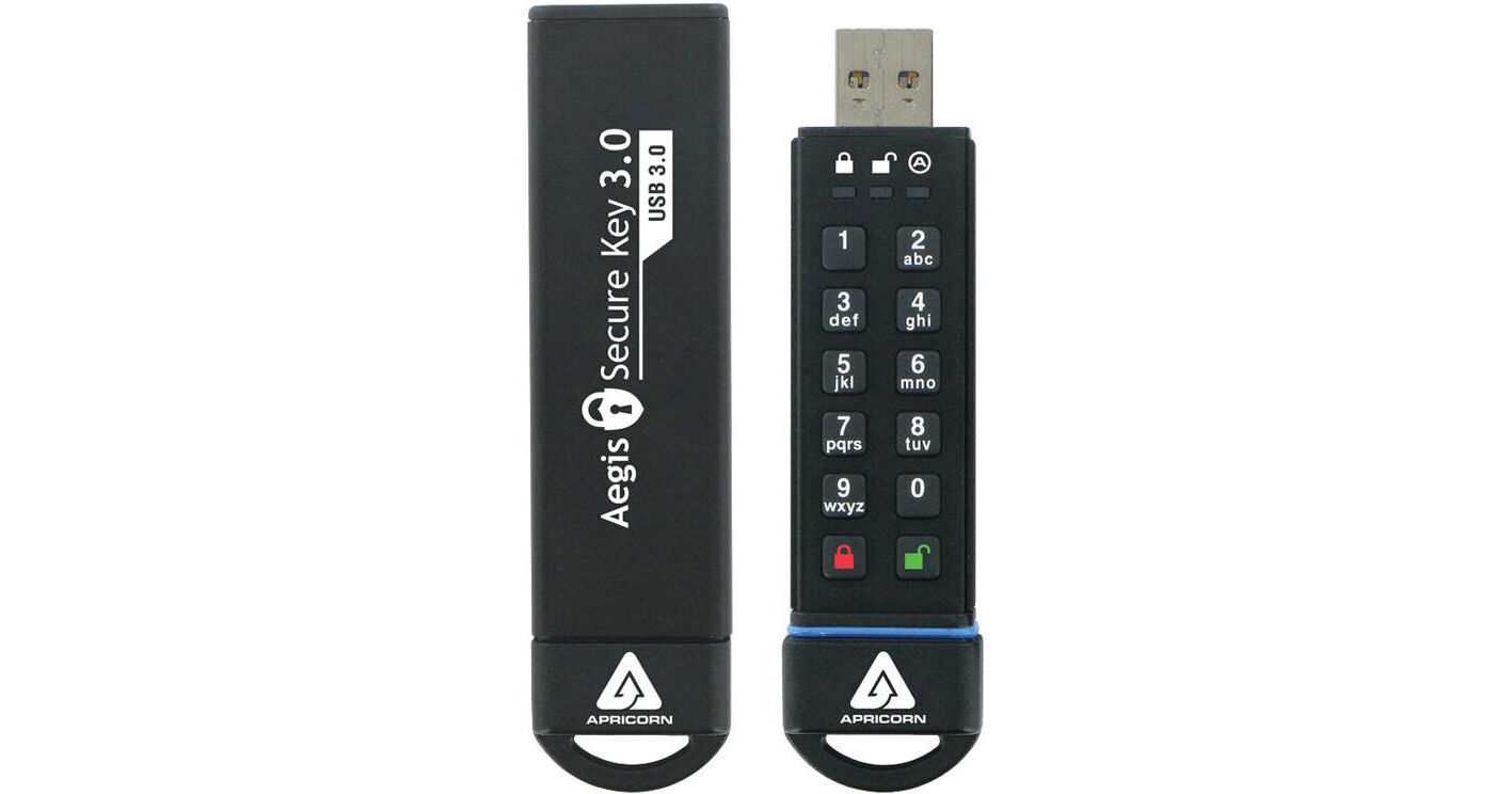 Apricorn 480GB Aegis Secure Key USB 3.0 Flash Drive ASK3-480GB