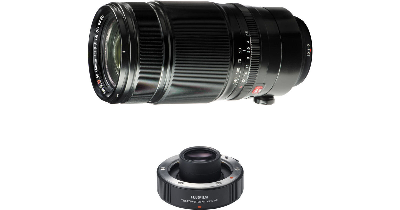 FUJIFILM XF 50-140mm f/2.8 R LM OIS WR Lens with 1.4x Teleconverter Kit