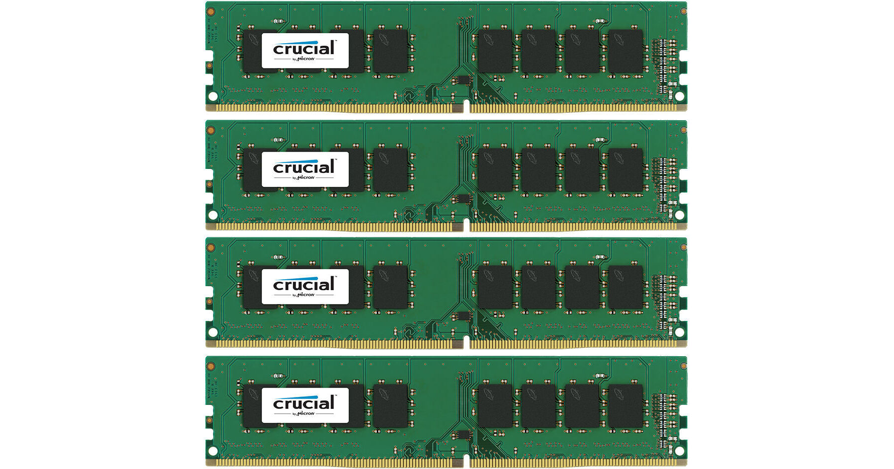 Crucial 32GB (4 x 8GB) UDIMM DDR4-2400 PC4-19200 CT4K8G4DFS824A