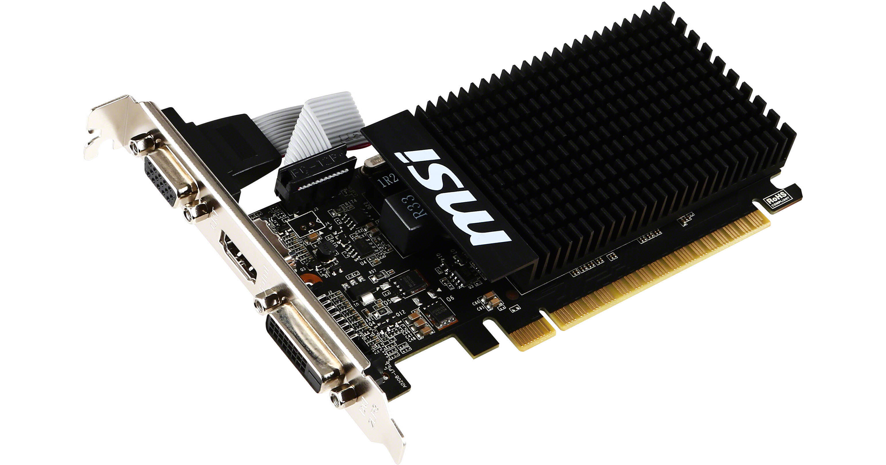 SILENT MSI GeForce GT 710 1GB GDDR3 Graphics Video Card GPU GT 710 1GD3H LP