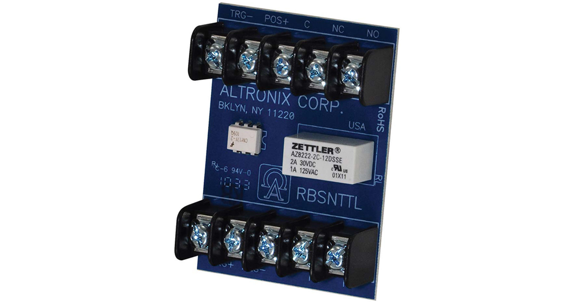 ALTRONIX RBSNTTL Sensitive Relay 12/24VDC 1Ma DPDT
