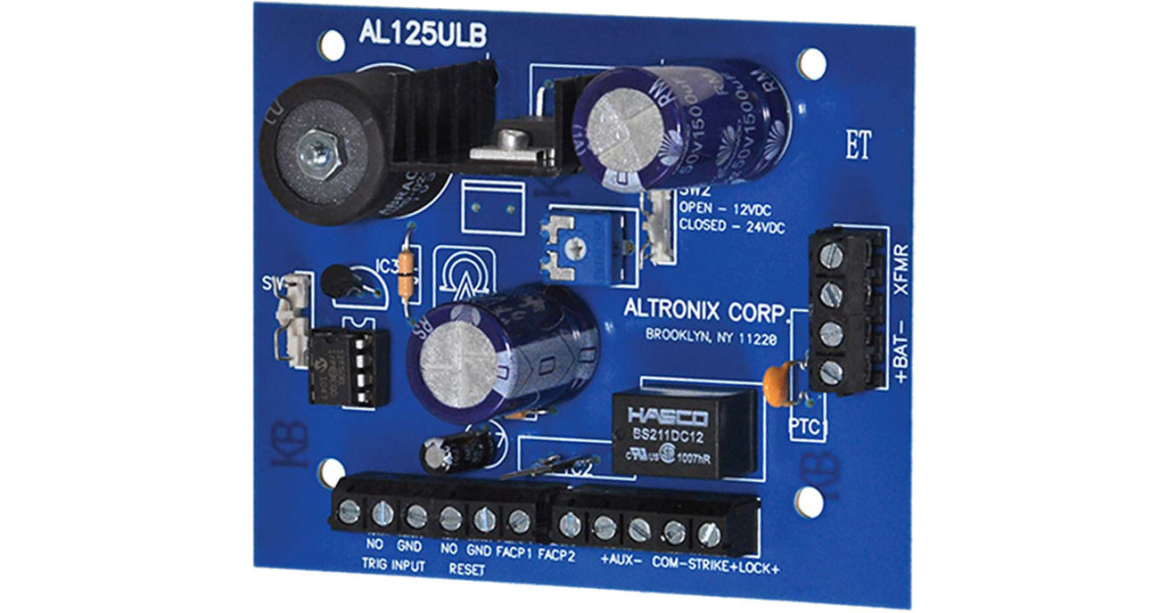 ALTRONIX Power Supply Board with 2 PTC Outputs AL125ULB B&H