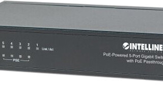 PoE-Powered 5-Port GbE Switch w/ PoE Passthrough