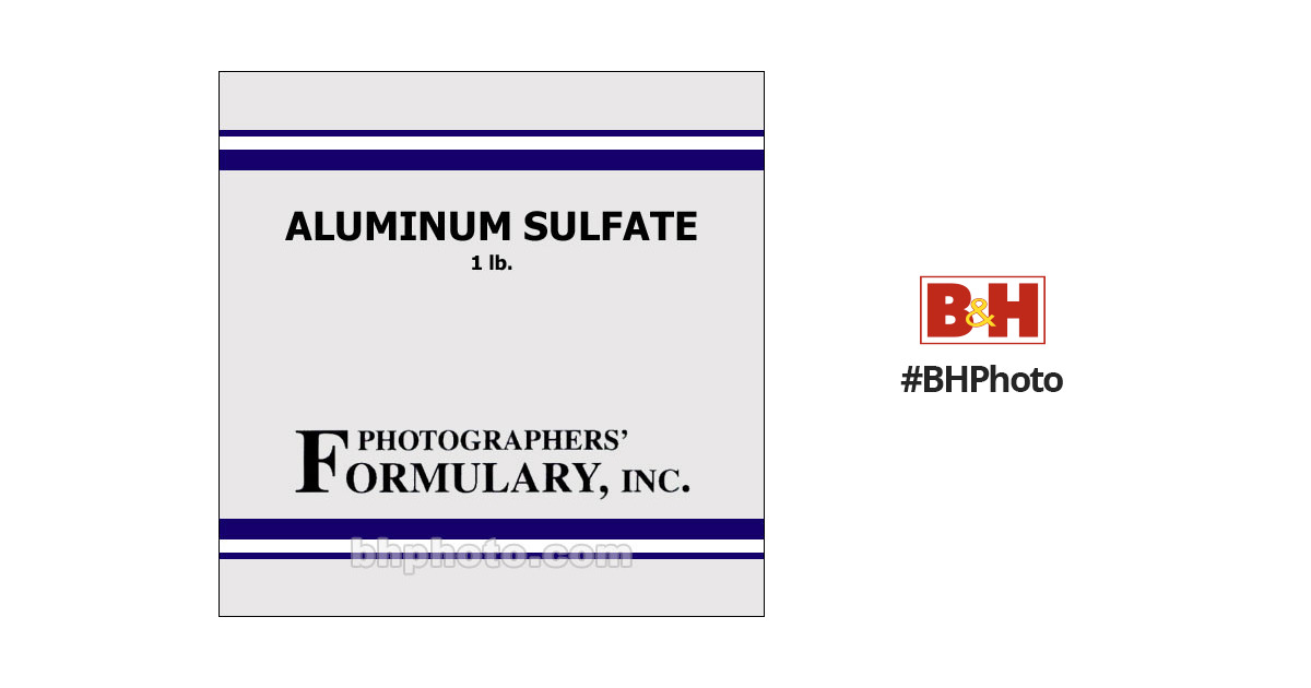 Photographers' Formulary Aluminum Sulfate lb 10-0035 1LB BH