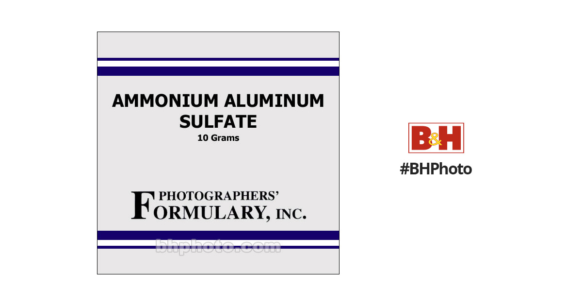 Photographers' Formulary Ammonium Aluminum Sulfate 100090 10G
