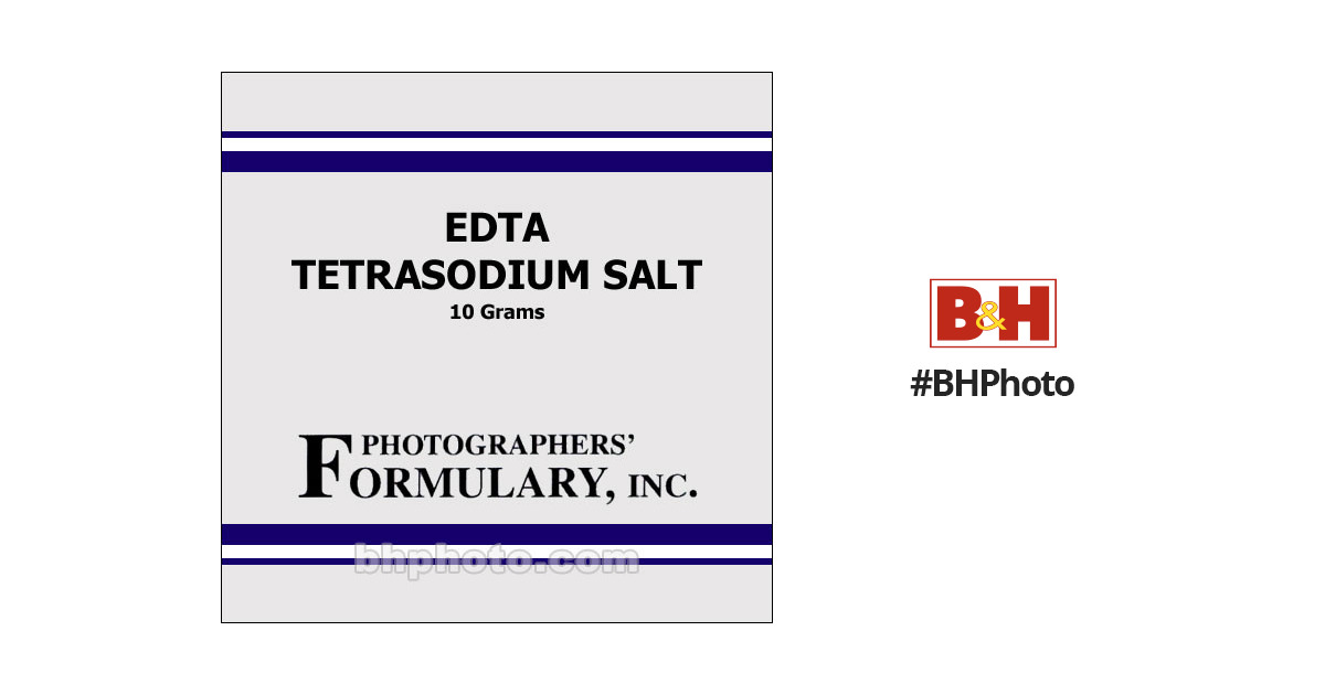 Photographers' Formulary Edta, Tetrasodium Salt - 10 10-0495 10G