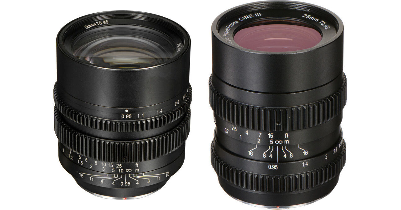 SLR Magic 25 and 50mm T0.95 HyperPrime Cine SLR-2595(3)+5095MFT