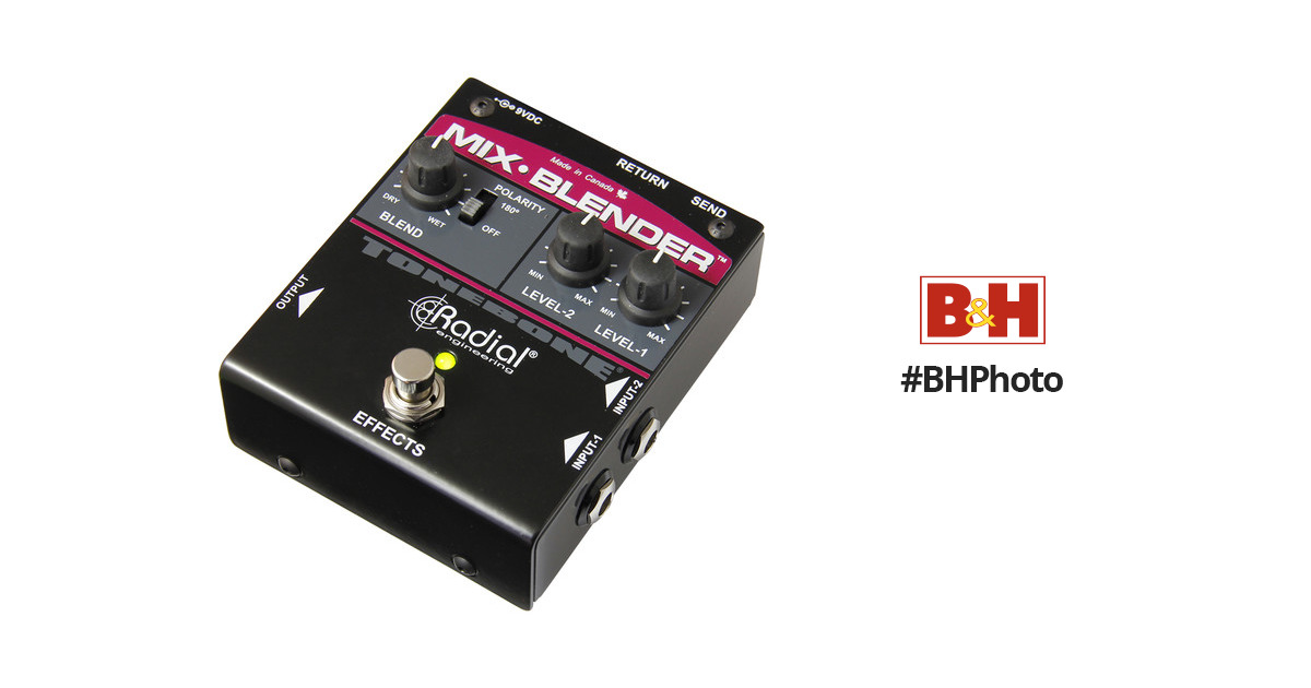 Radial Engineering Mix-Blender Dual Input Guitar Mixer with Insert Loop