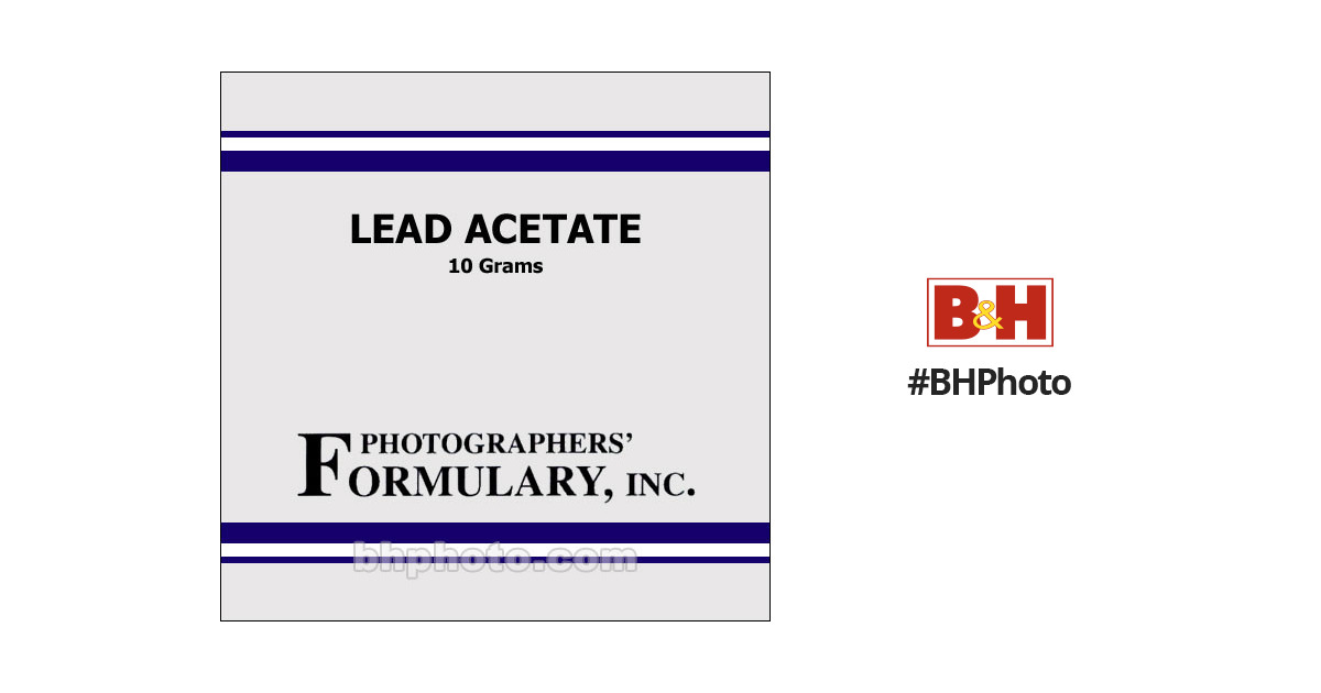 Photographers' Formulary Lead Acetate 10 Grams 100700 10G B&H
