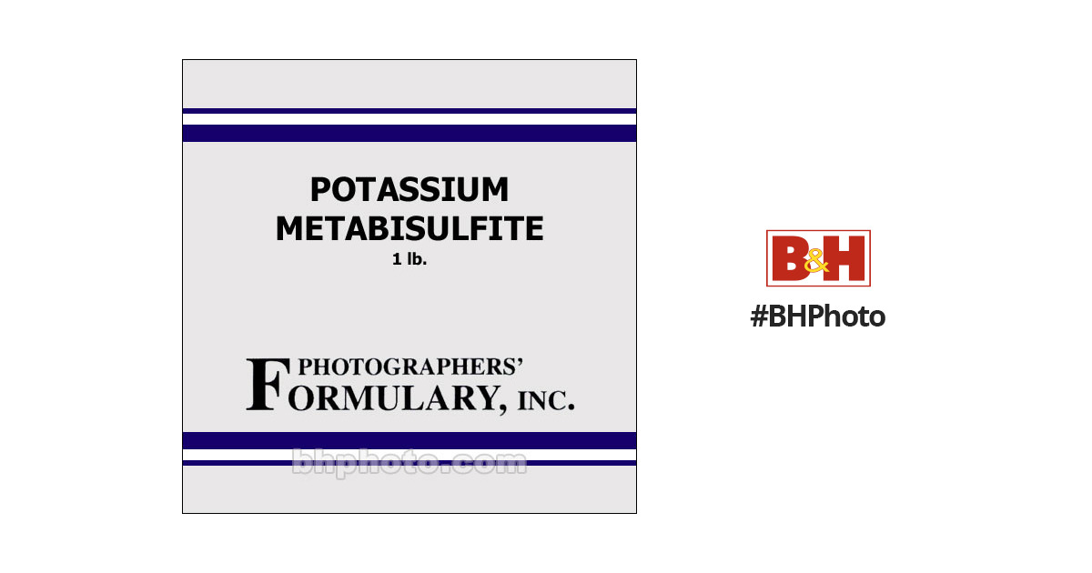 Photographers' Formulary Potassium Metabisulfite 1 101050 1LB