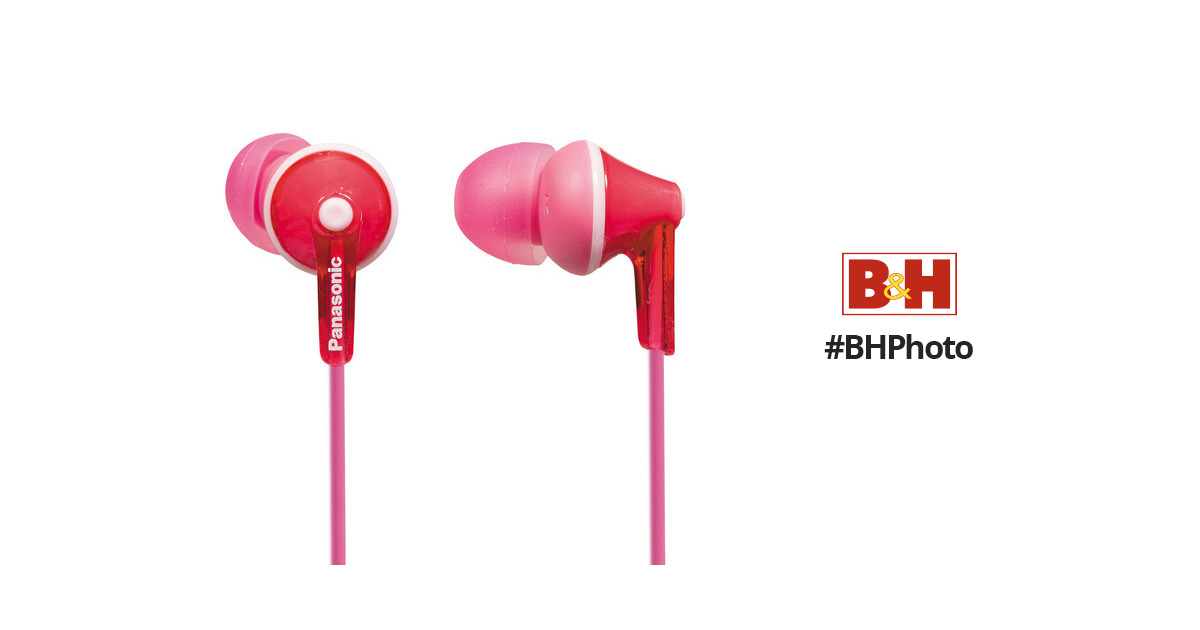 Panasonic ErgoFit In-Ear Earbud Headphones (Pink) RP-HJE125-P