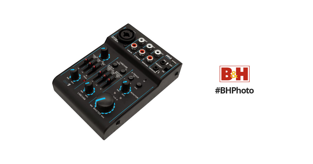  Pyle 3 Channel DJ Controller - USB Mixer Sound Audio Recording  Interface with XLR & 3.5 mm Microphone Jack, Line In RCA, Rechargeable  Battery, Mix Monitoring, For Professional/ Beginners - PAD15MXU : Musical  Instruments
