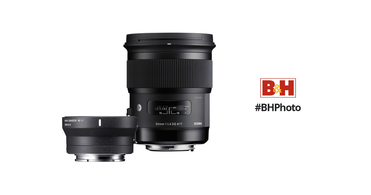Sigma 50mm f/1.4 DG HSM Art Lens for Canon EF and MC-11 ZI954