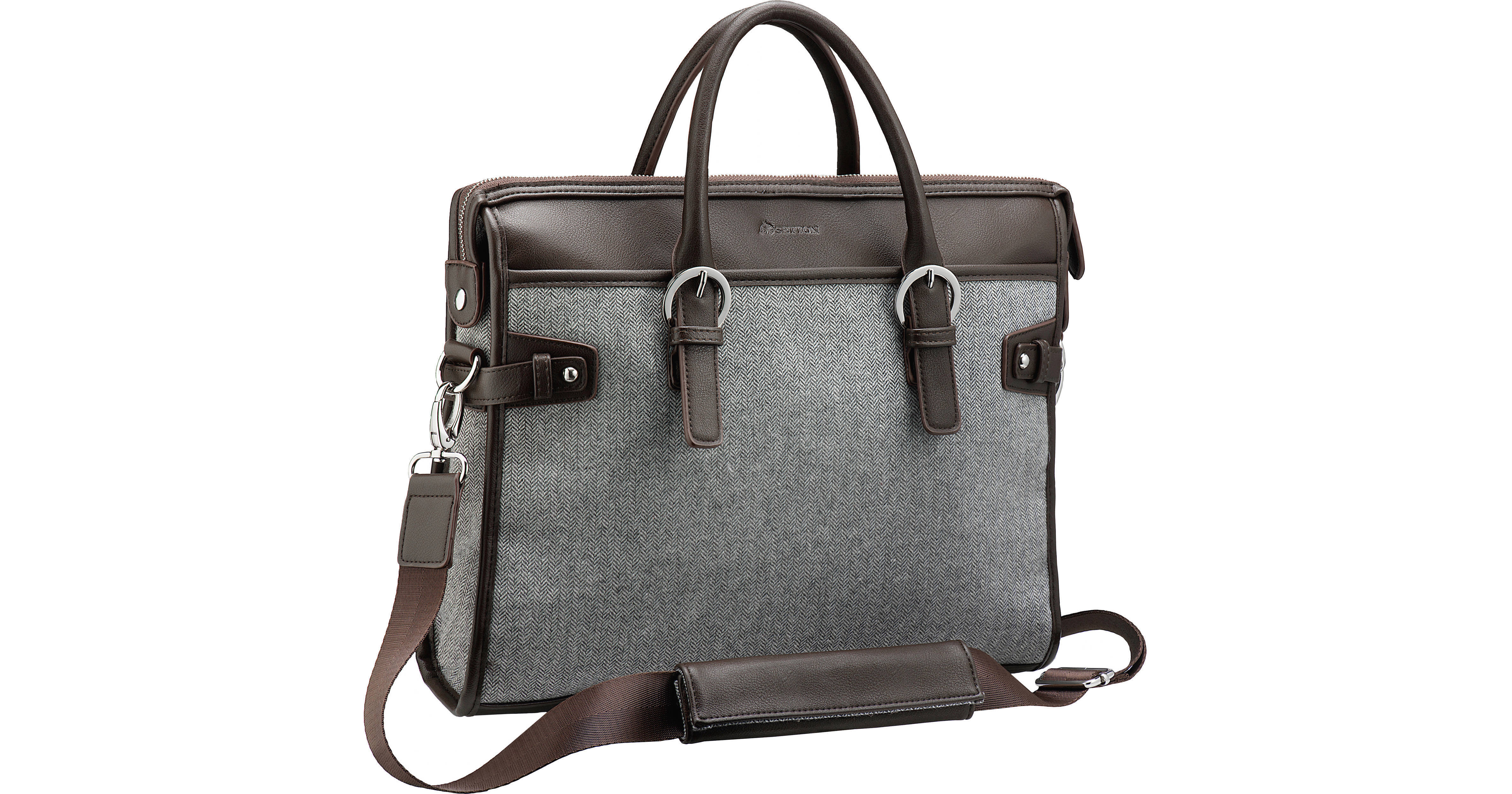 Setton Brothers Computer Bag for 14" Laptop (Gray) SBTA461 B&H