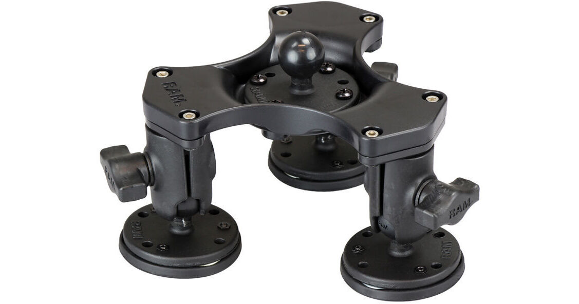 RAM MOUNTS Triple Ball & Socket Adapter with 1" RAPB3651339U
