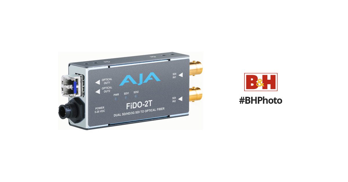 AJA FiDO-2T Dual Channel 3G-SDI To LC Fiber Converter FIDO-2T-X