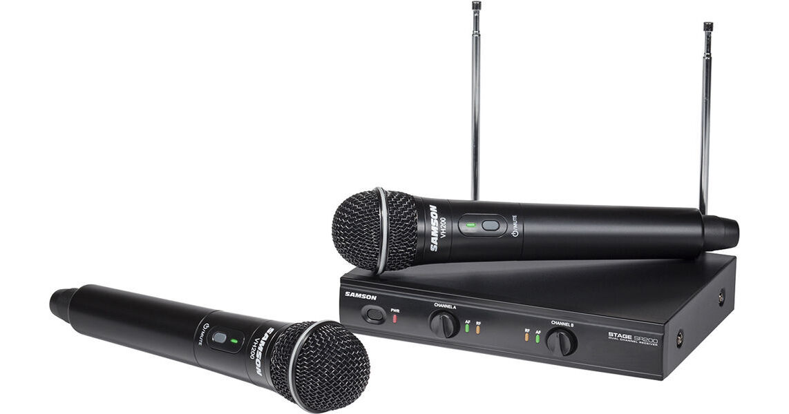 Samson Stage 200 Dual Channel Handheld VHF Wireless SWS200HH D