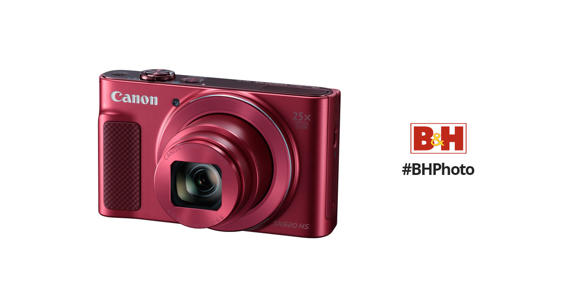 Canon PowerShot SX620 HS Digital Camera (Red) 1073C001 B&H Photo