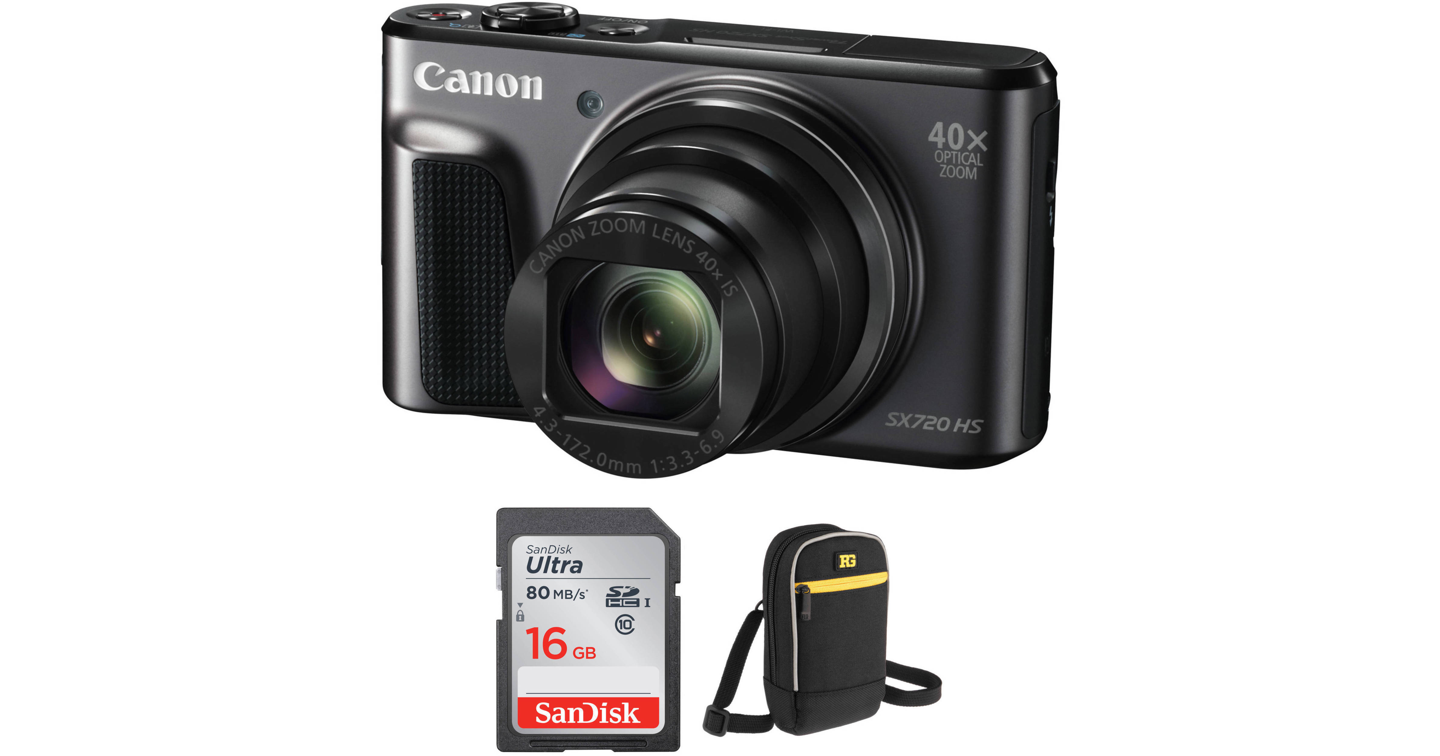 Canon PowerShot SX720 HS Digital Camera with Accessories Kit