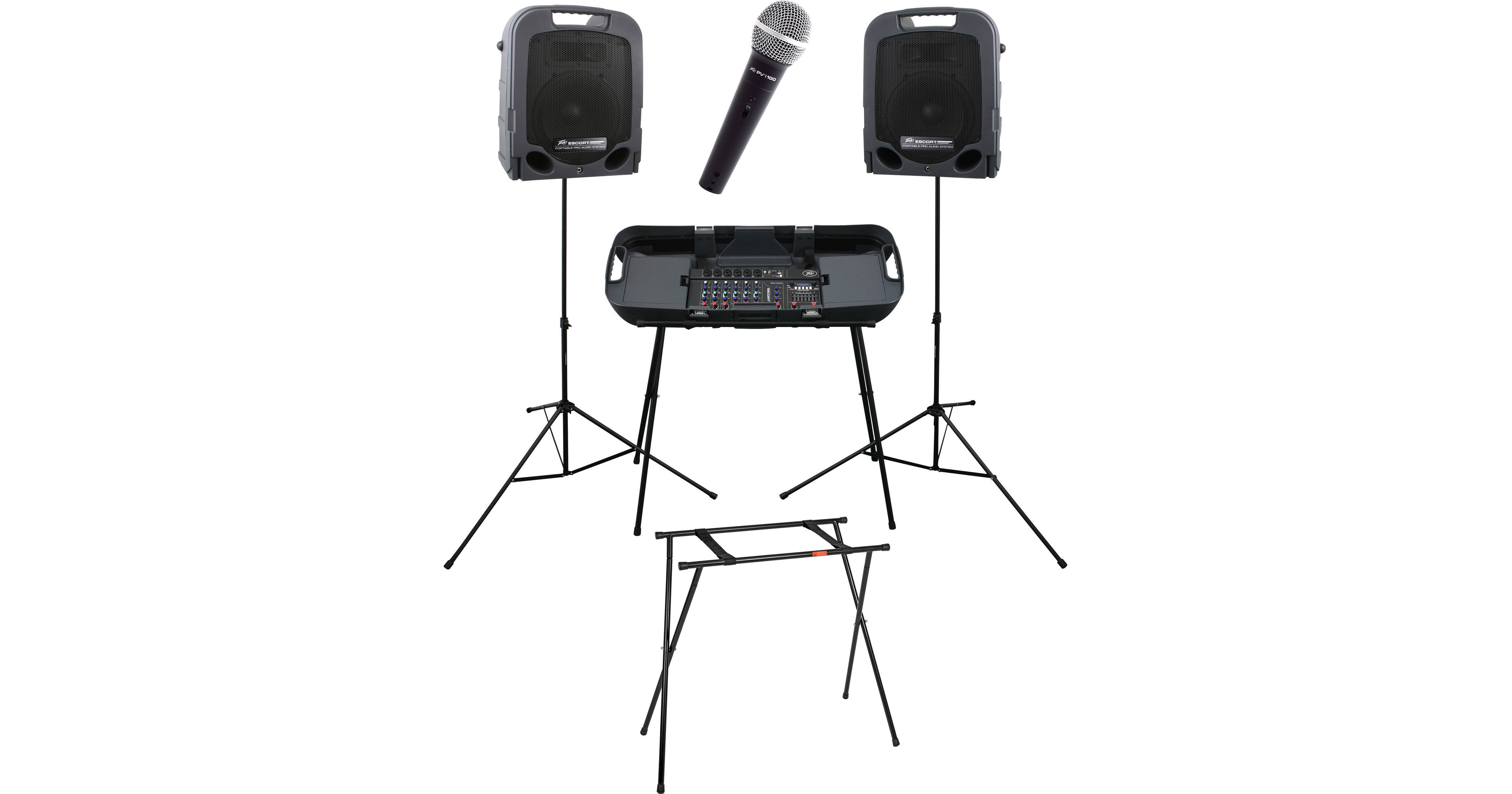 Peavey Escort 3000 Portable PA System with Stand and 03608910