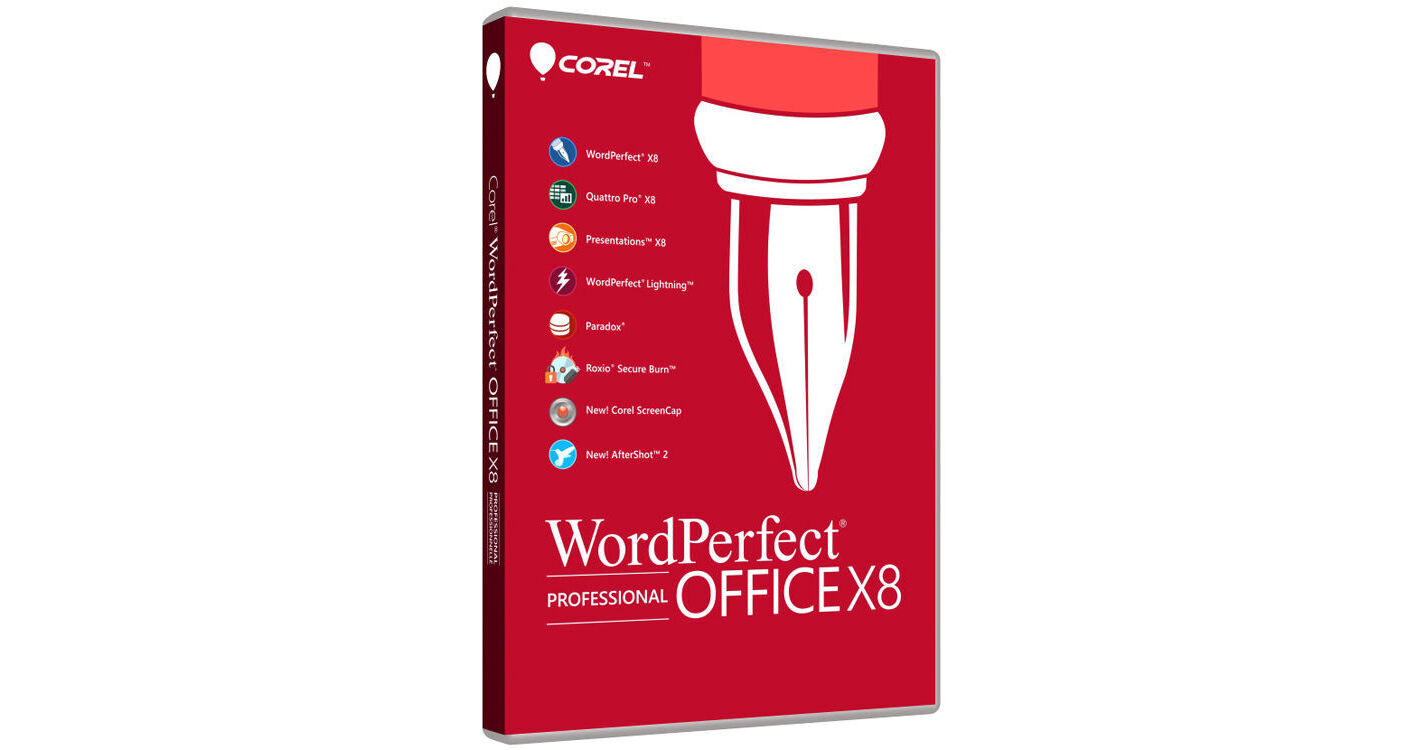 corel wordperfect suite 8 specs