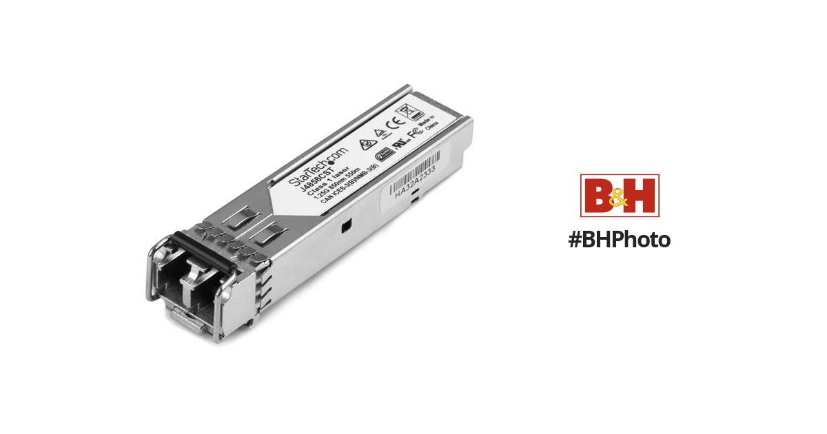Conector LC Dual H!Fiber.com Gigabit SFP Transceptor Multimodo Mini-GBIC SFP Módulo 1000Base-SX Compatible para HP J4858A/J4858B/J4858C 