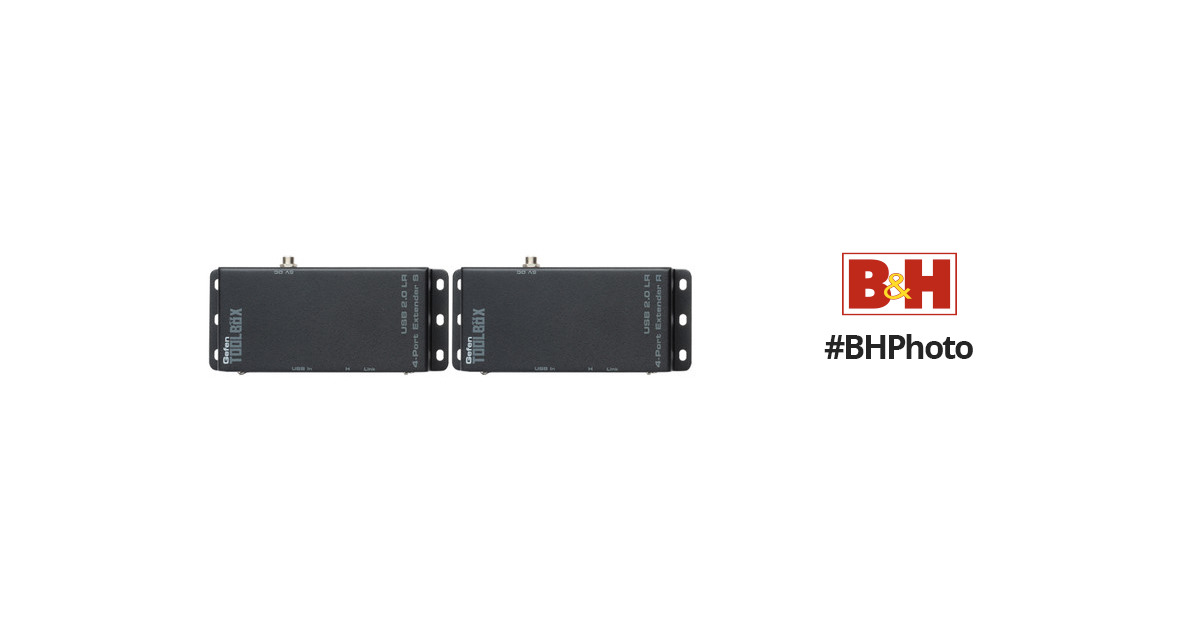 Gefen USB 2.0 LR 4-Port Extender GTB-USB2.0-4LR-BLK B&H Photo