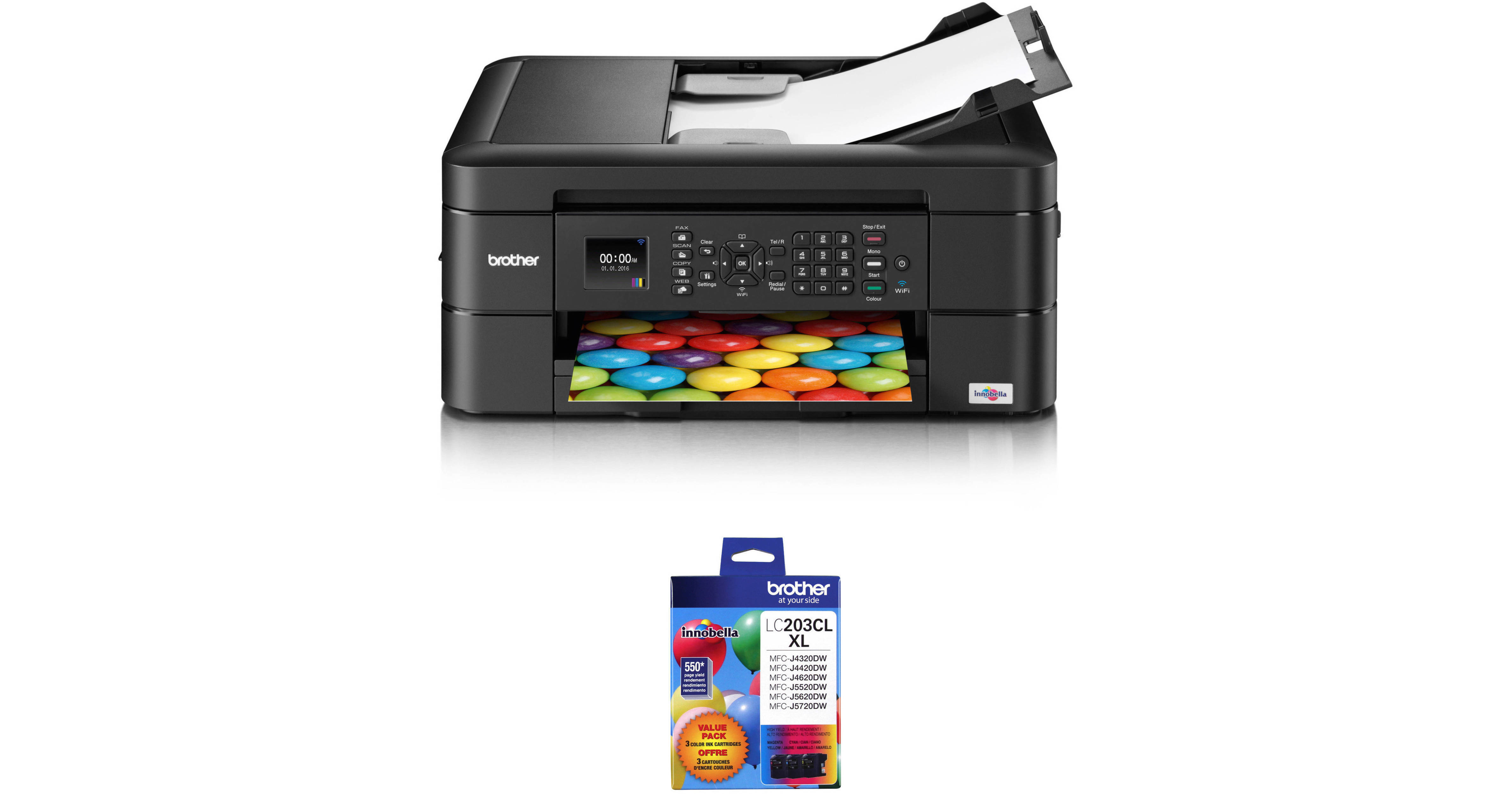 Brother WorkSmart Series MFCJ460DW AllinOne Inkjet Printer