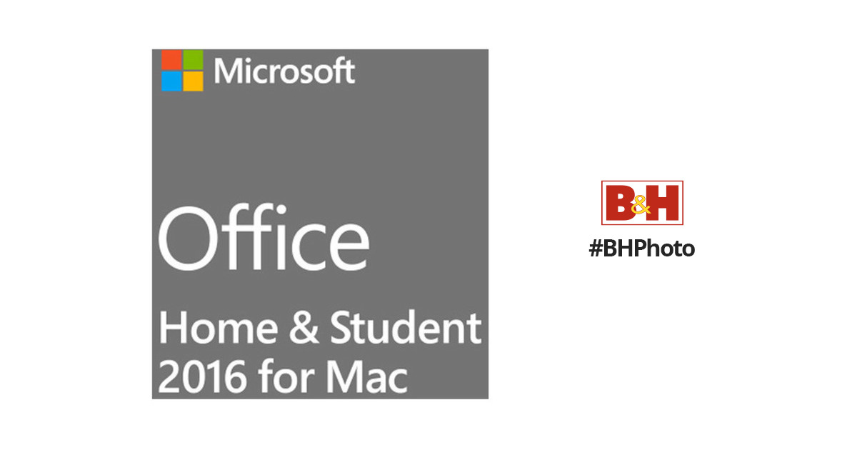 microsoft office home & student 2016 for mac (1-user license / product key code / boxed)