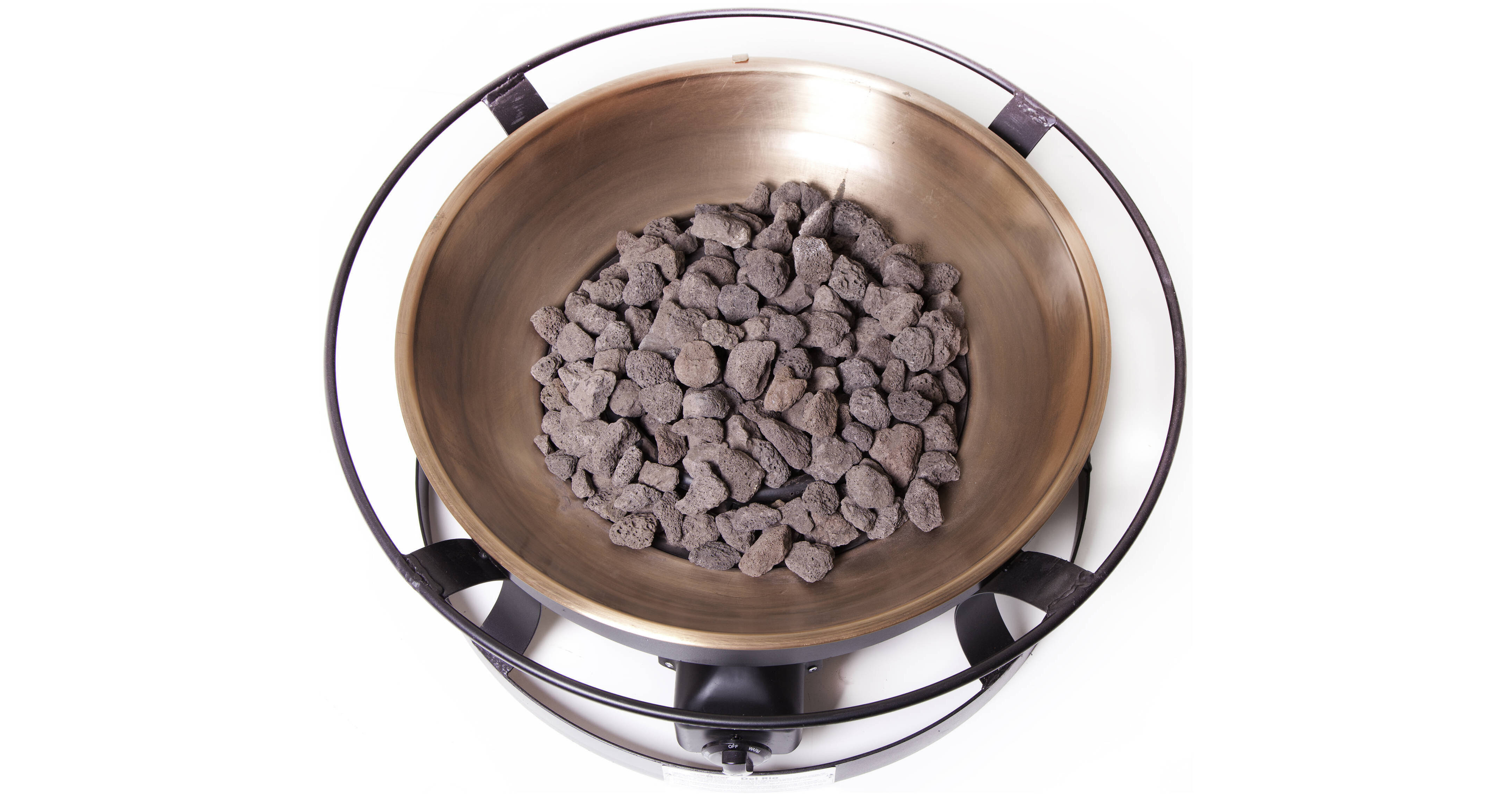 Camp Chef Del Rio Propane Fire Pit with Lava Rocks FP29LG B H