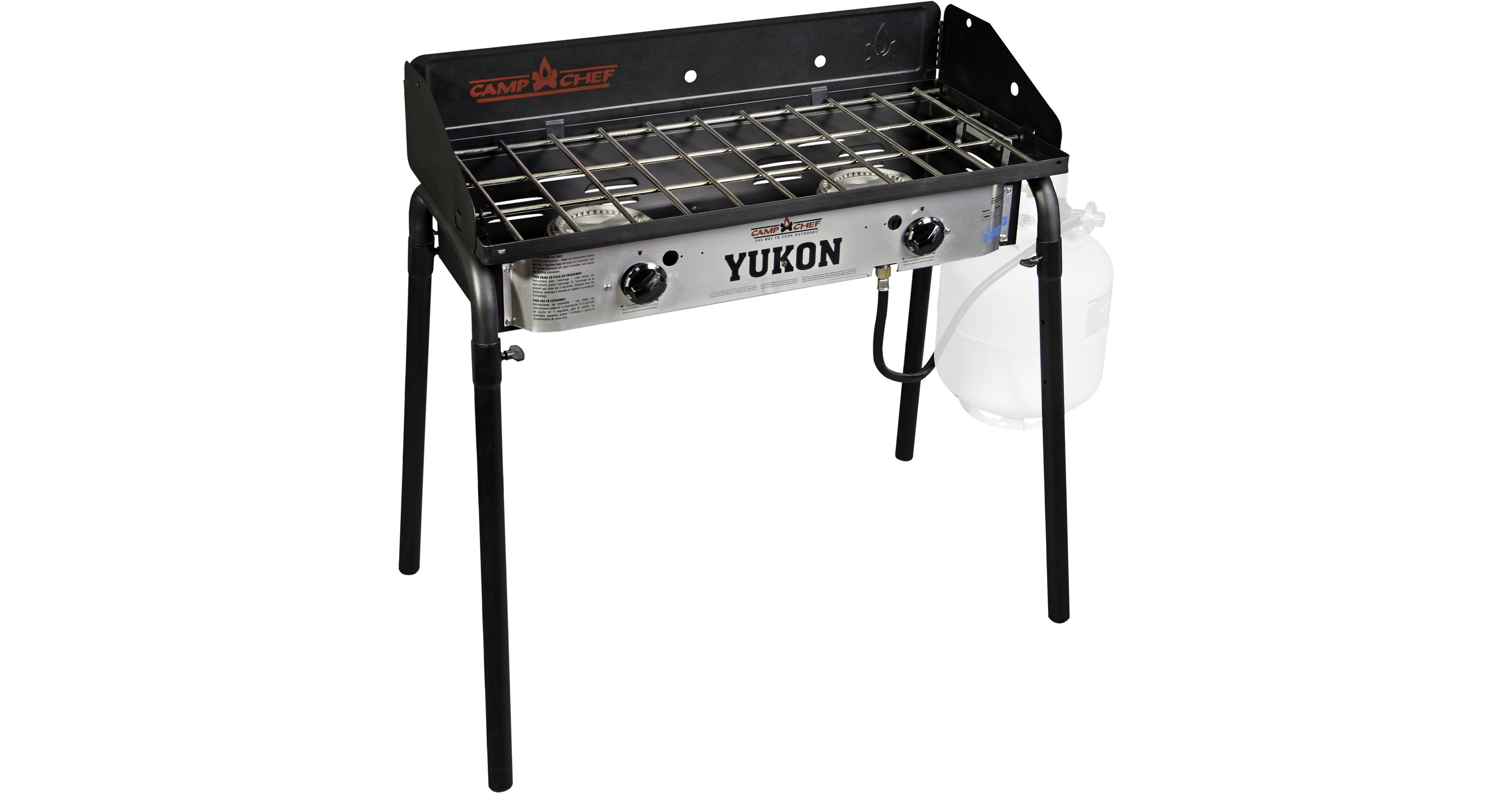 Camp Chef Yukon Two Burner Stove YK60LW B H Photo Video