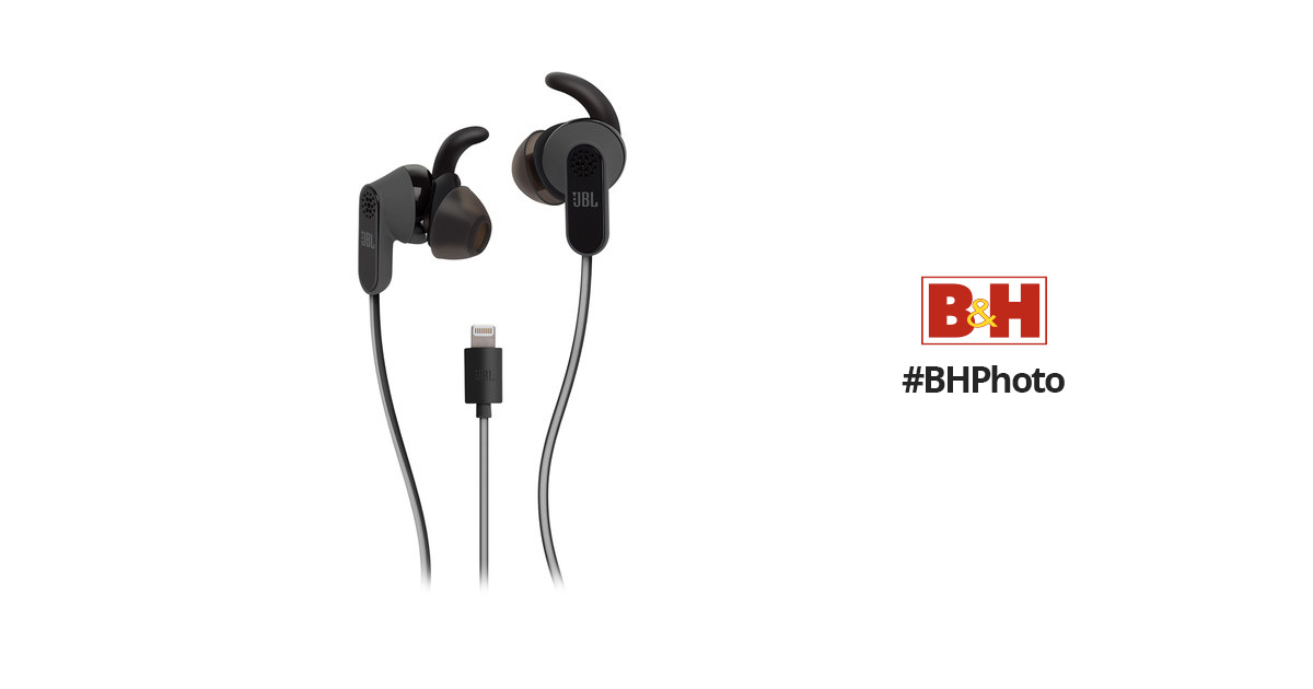 JBL Reflect Aware Sport Earphones with Noise JBLAWAREBLKI B&H