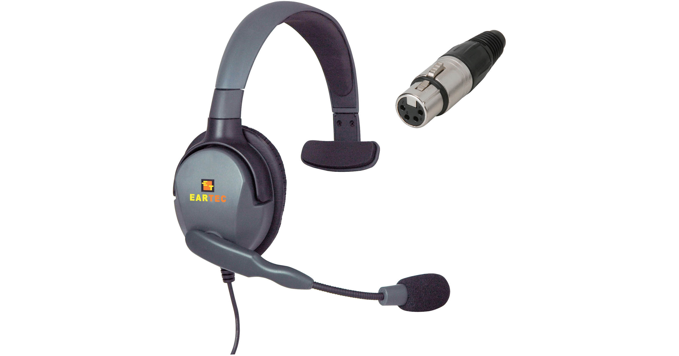 Eartec Max 4G Single Headset with 4-Pin XLR Female Connector