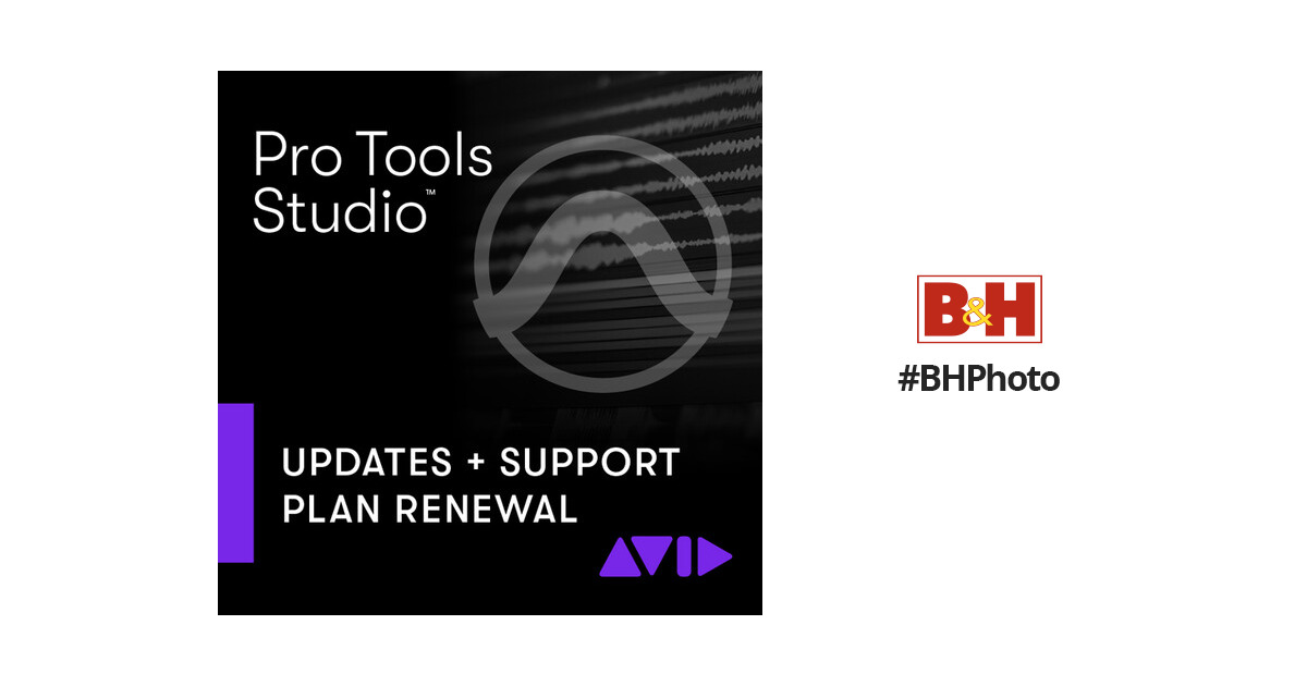 Avid Pro Tools Studio Perpetual License Upgrade 1-Year Updates and Support  Plan (Retail, Download)