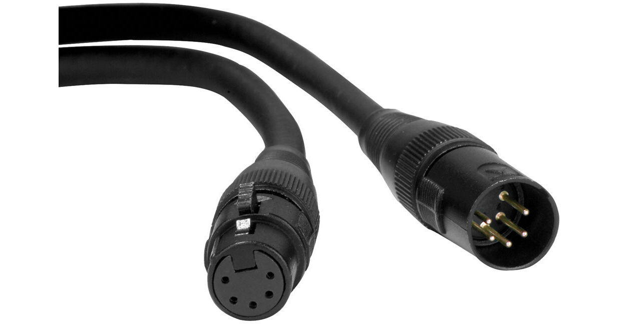 American DJ AC5PDMX3PRO Accu-Cable 5-Pin Pro DMX AC5PDMX3PRO B&H