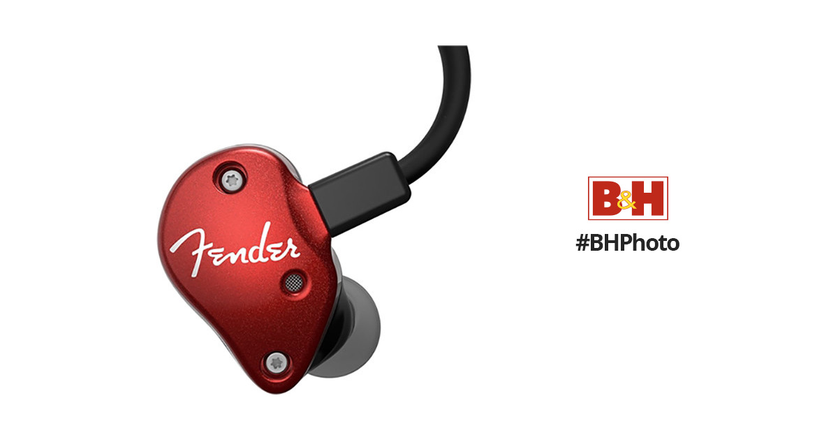 Fender FXA6 Pro In-Ear Monitors (Red) FXA6 RED B&H Photo Video