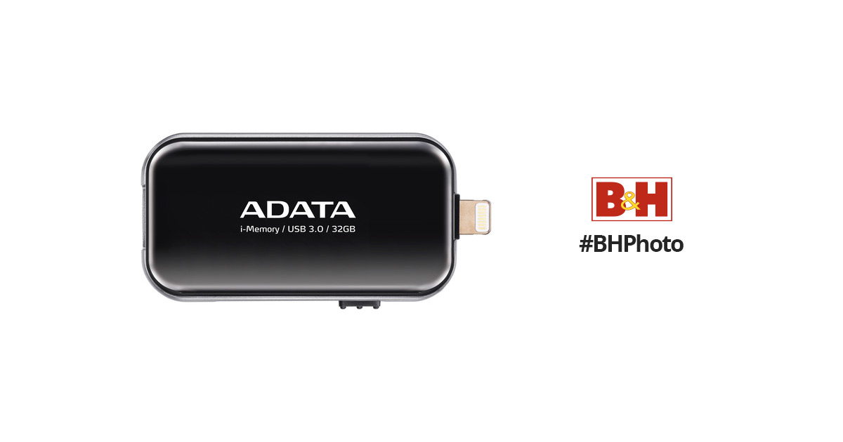ADATA Technology UE710 i-Memory Flash Drive AUE710-32G-CBK B&H