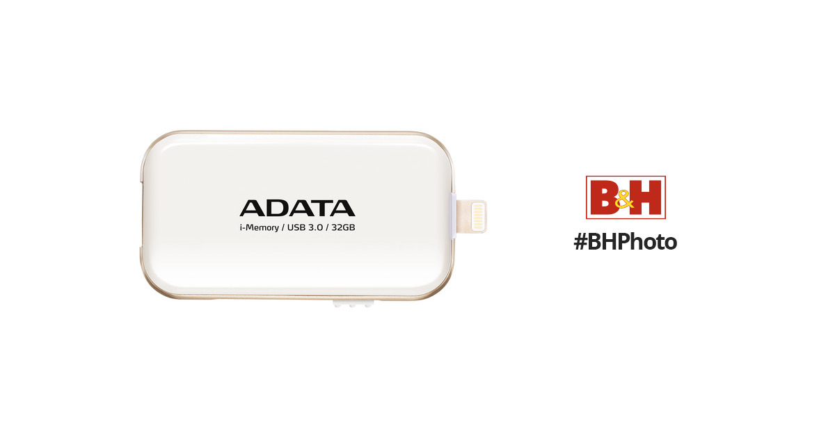 ADATA Technology UE710 i-Memory Flash Drive AUE710-32G-CWH B&H