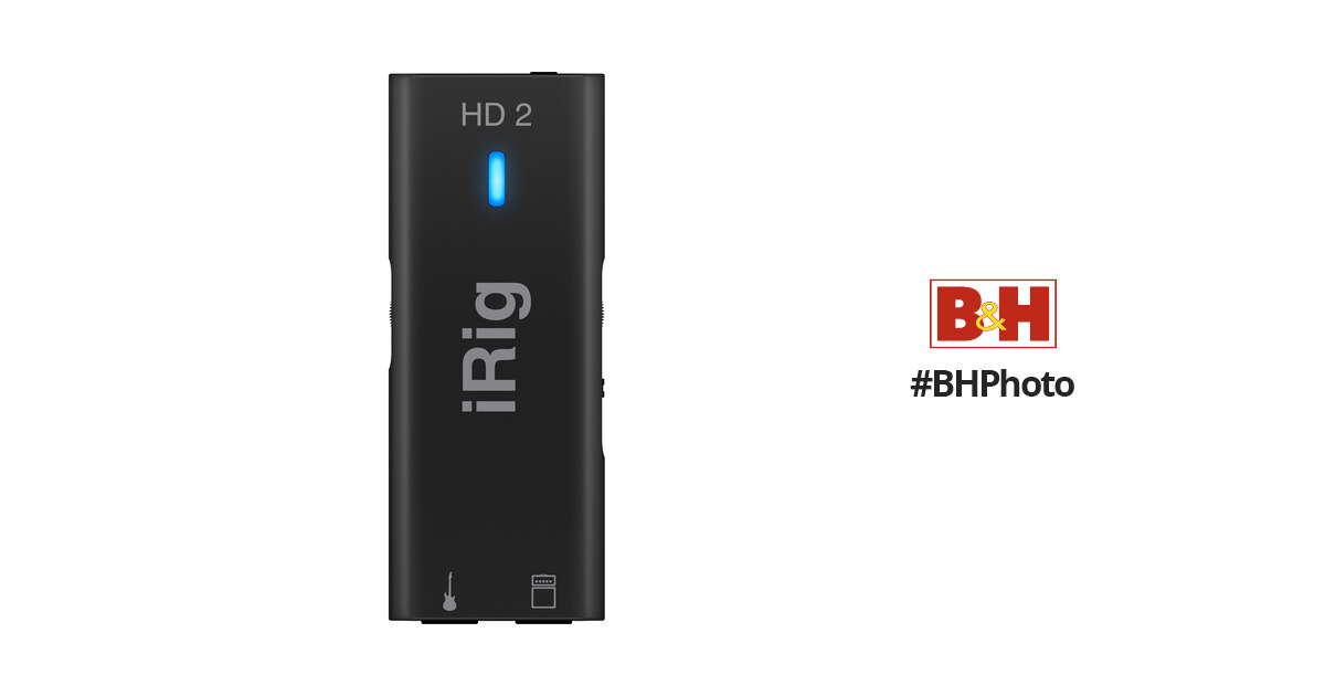 IK Multimedia iRig HD 2 - Guitar Interface IP-IRIG-HD2-IN B&H