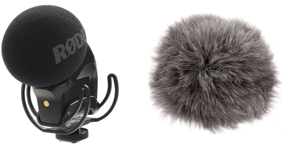 RODE Stereo VideoMic Pro Rycote with Deadkitten Fur Windshield Kit